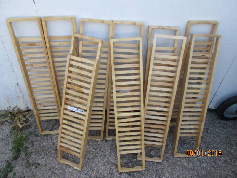 lot of wood display pieces, the fla...