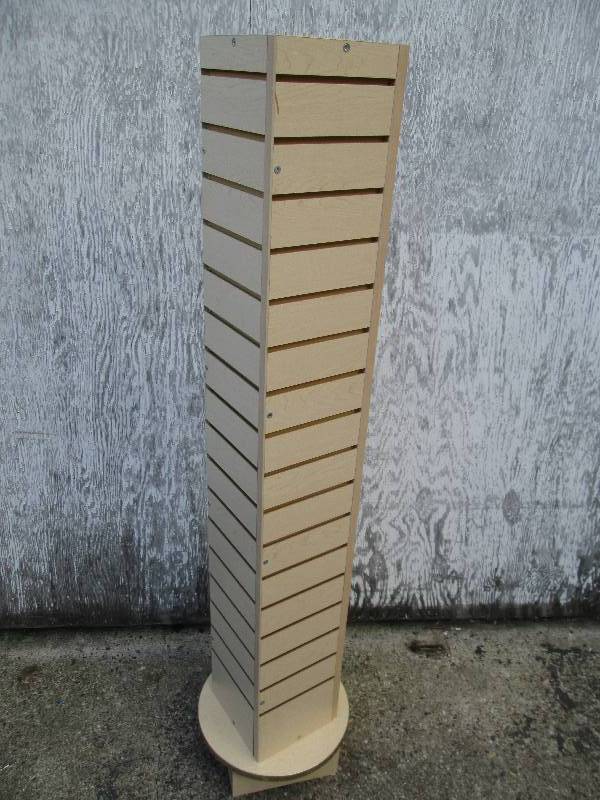Spinning 4 sided slay wall display,...