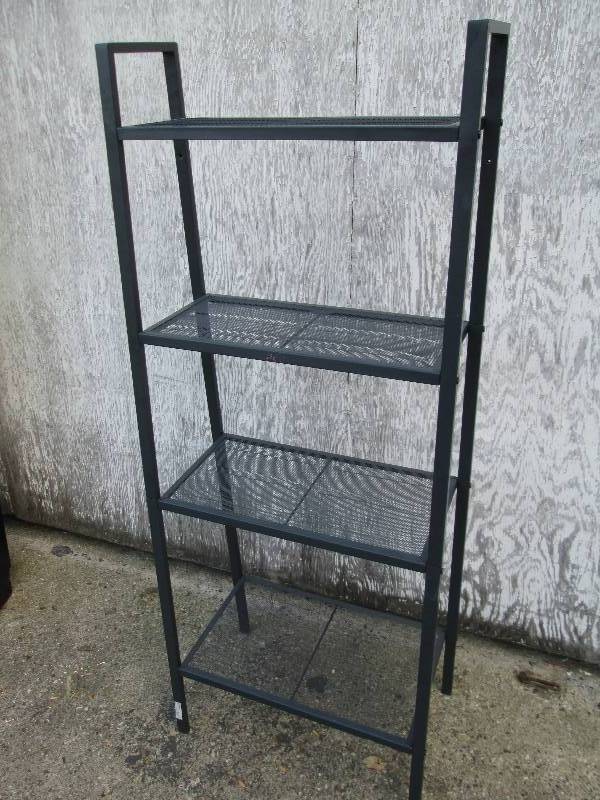 Metal mesh shelf, 24 wide, 59 tal...