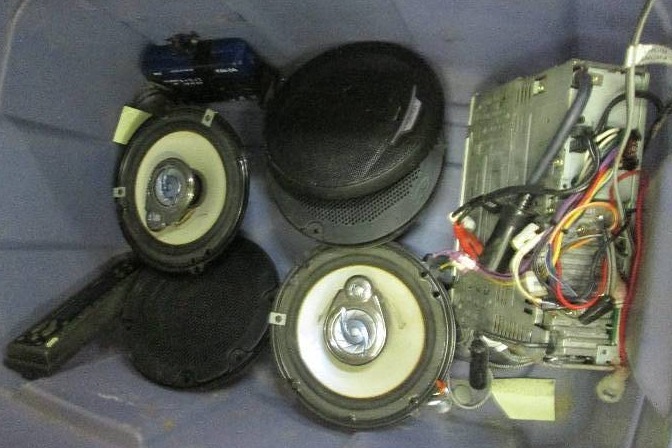 Vehicle Subwoofers, CD Deck, Bag of...