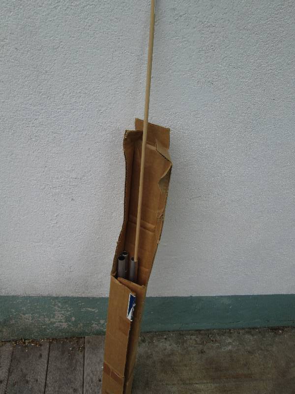 Box of poles and dowels...