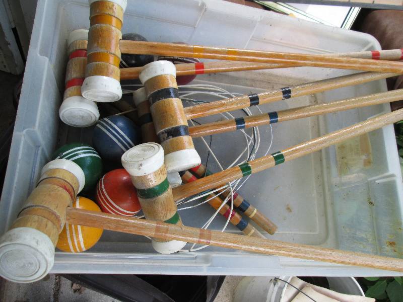 Croquet set...