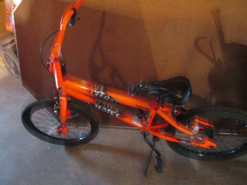 Boys dirt bike, bright orange...