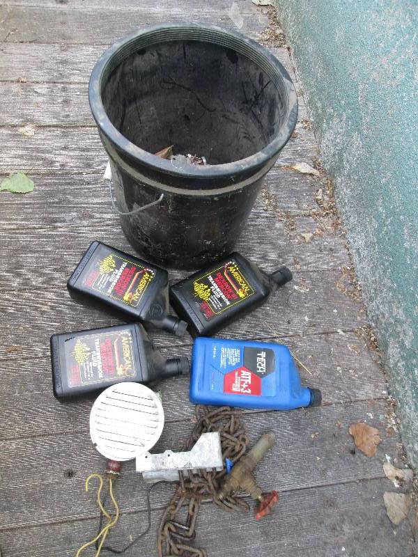 Bucket filled with assorted hardwar...