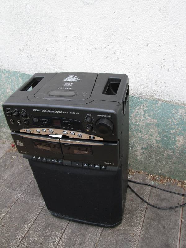 Karoke machine with CD and Tape ...