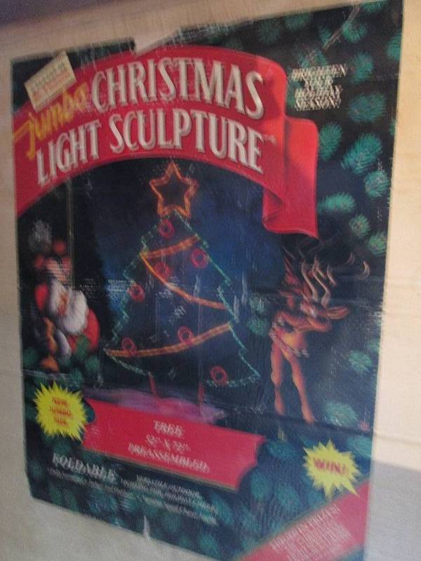 Large holiday light sculpture...