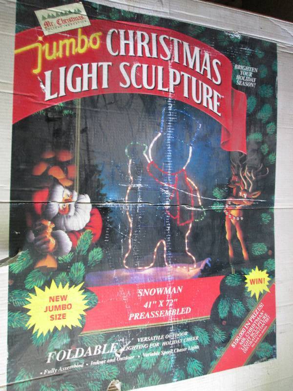 Large holiday light sculpture...
