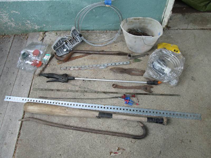 Lot of tools and hardware...