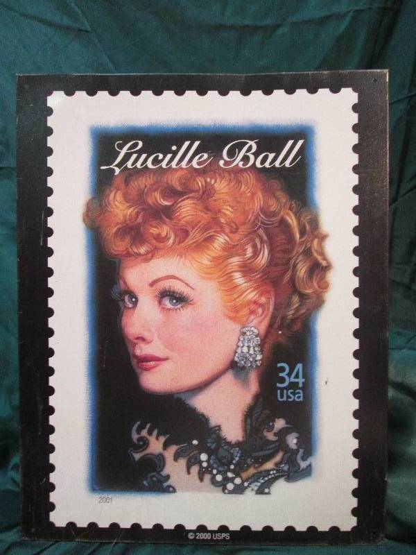 Metal Poster, Lucille Ball, USA Sta...