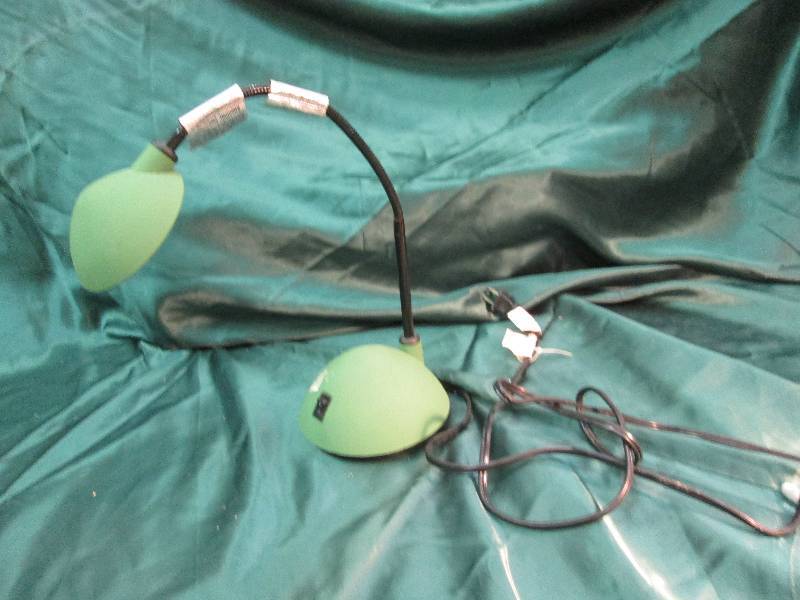 Green & Black Desk Light, Halogen B...