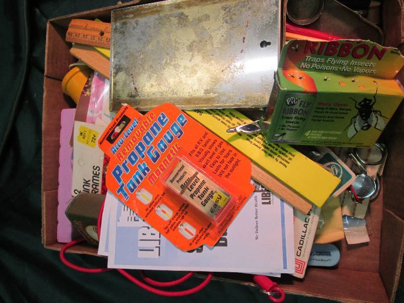 Box of Assortments, Pens, Rulers, F...