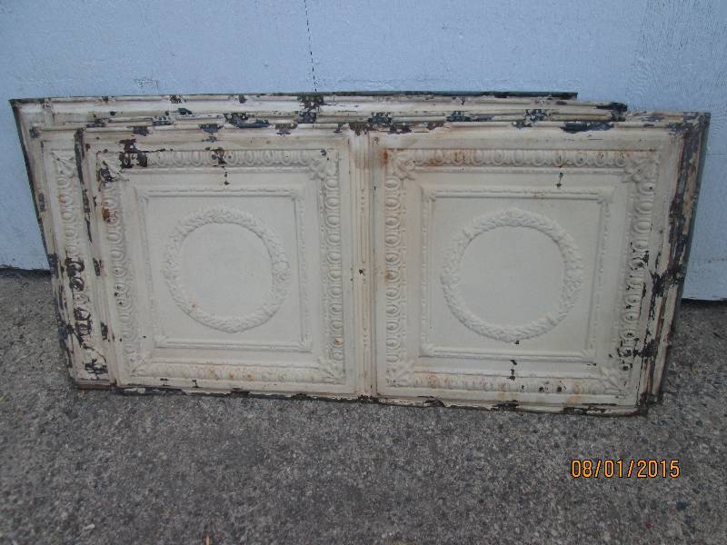 lot 5 image: Lot of 5 sheets of antique ceiling ...