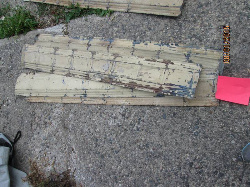 lot 19 image: Lot of 5 sheets of trim antique cei...