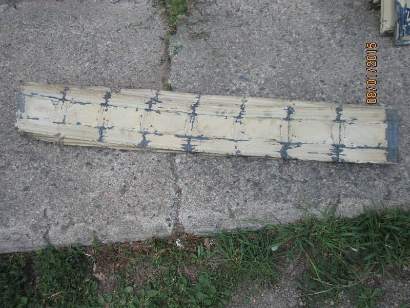 lot 20 image: Lot of 5 sheets of trim antique cei...
