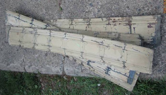 lot 24 image: Lot of 5 sheets of trim antique cei...