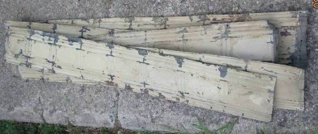 lot 25 image: Lot of 5 sheets of trim antique cei...