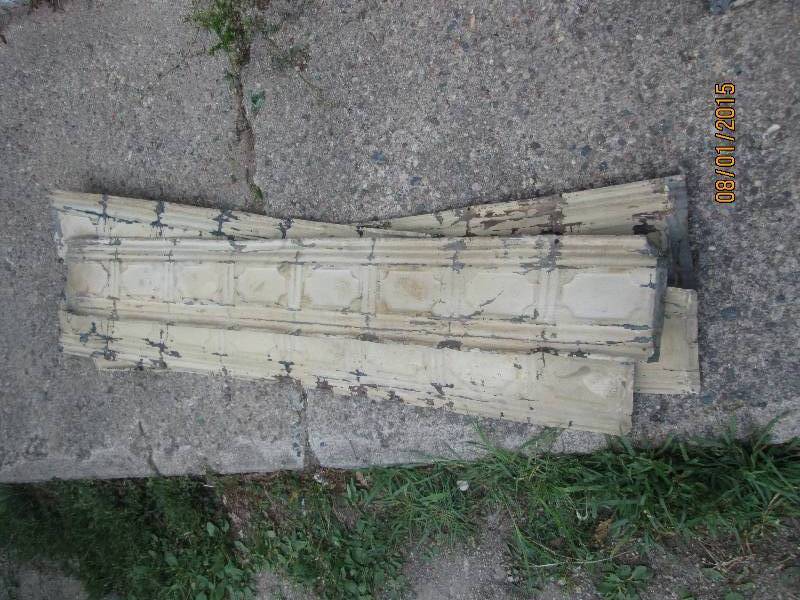 lot 26 image: Lot of 5 sheets of trim antique cei...