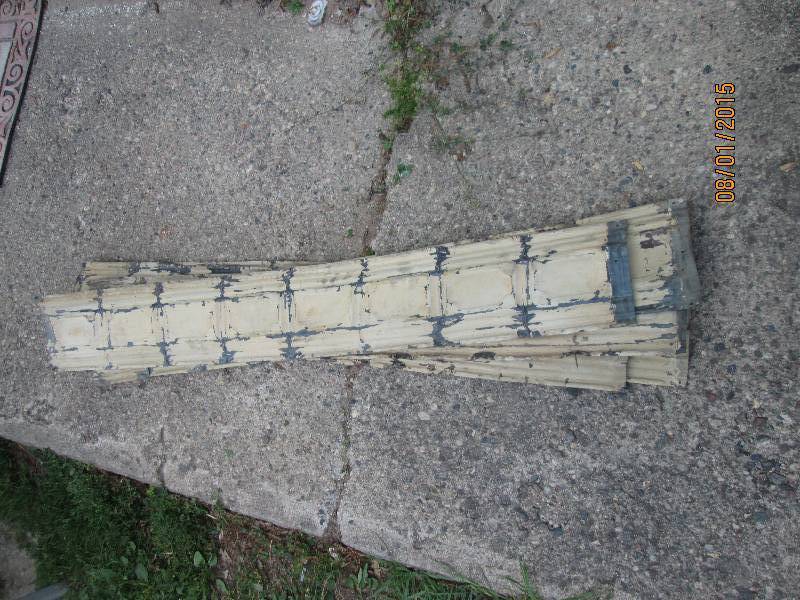 lot 27 image: Lot of 5 sheets of trim antique cei...