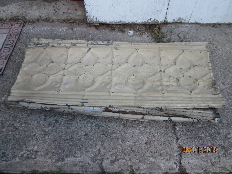 lot 31 image: Lot of antique ceiling tin, 5 sheet...