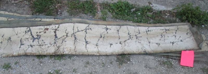 lot 37 image: Strips of antique ceiling tin, all ...