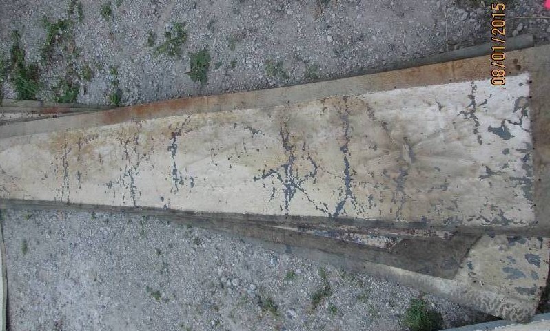 lot 40 image: Strips of antique ceiling tin, all ...