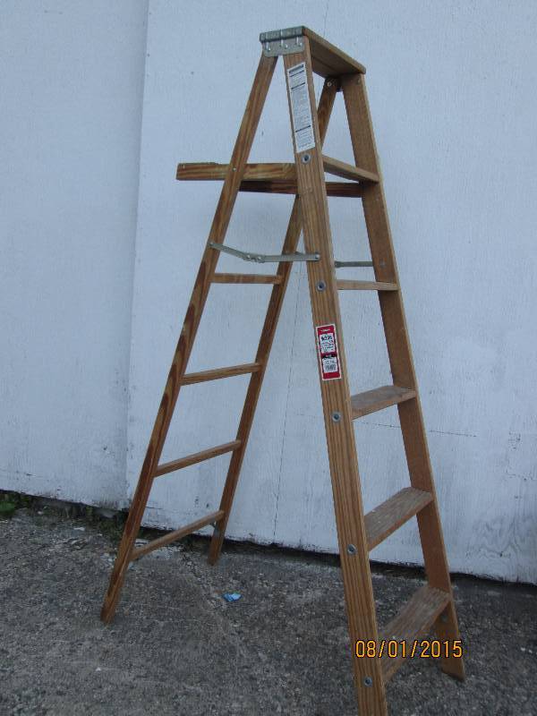 lot 53 image: Nice condition Werner 6 step ladde...