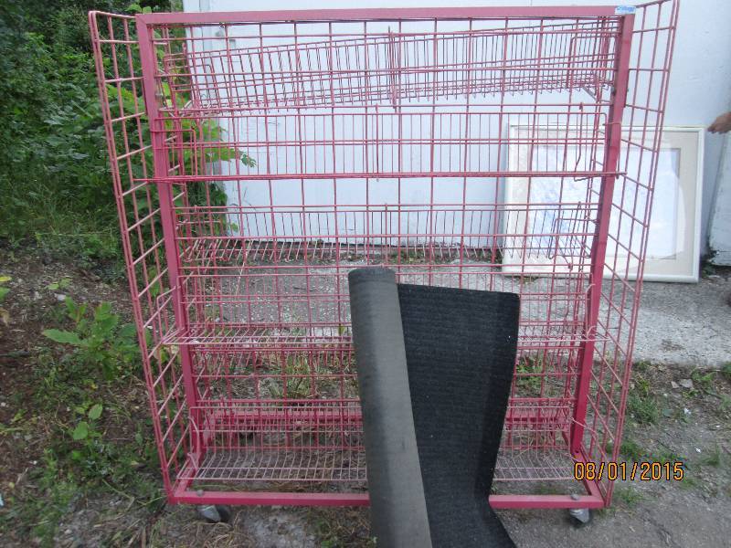 lot 55 image: Double sided display case, 50 wide...