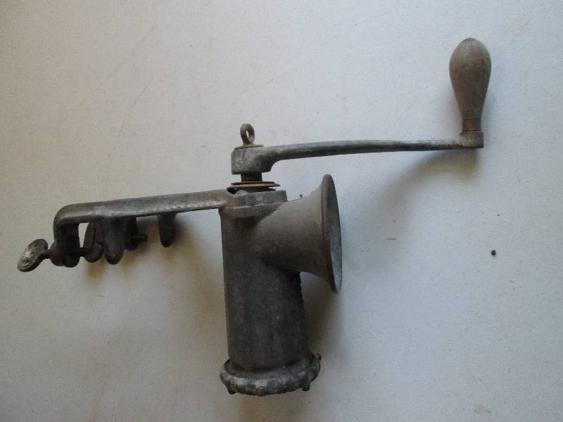 Antique meat grinder, the grinder p...