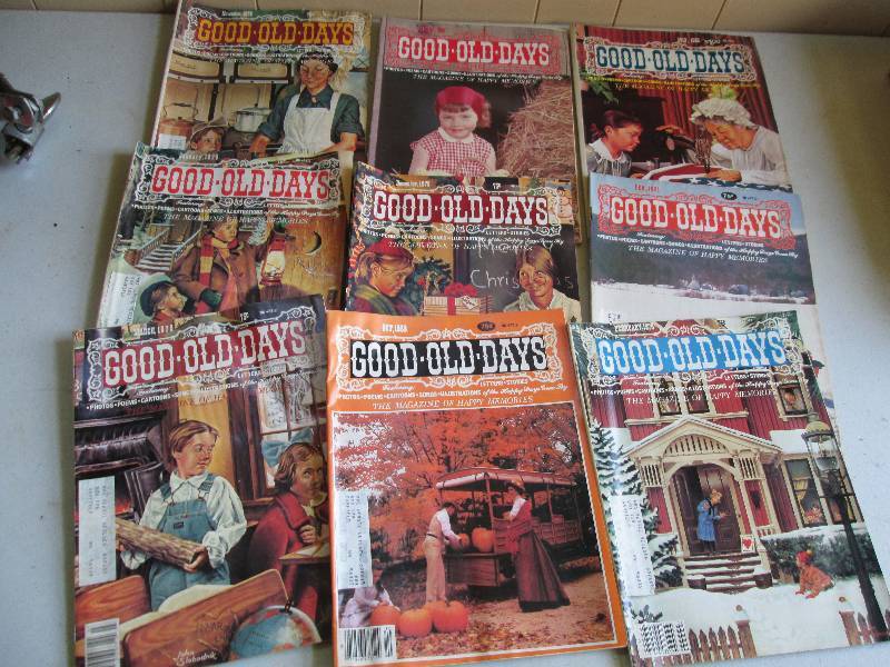 9 Good Old Days magazines, a great ...