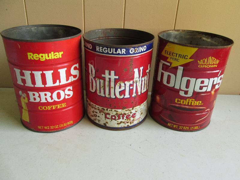 Old coffee cans, these are metal.  ...
