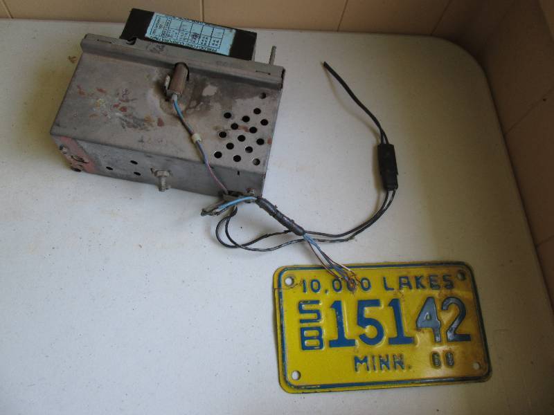 1968 license plate, vintage Philco ...