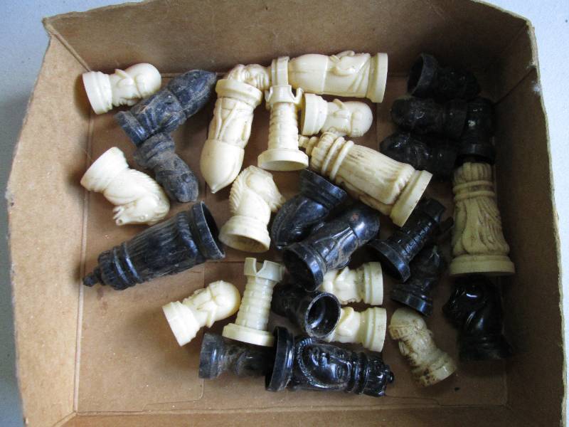 30 pieces for vintage chess set...