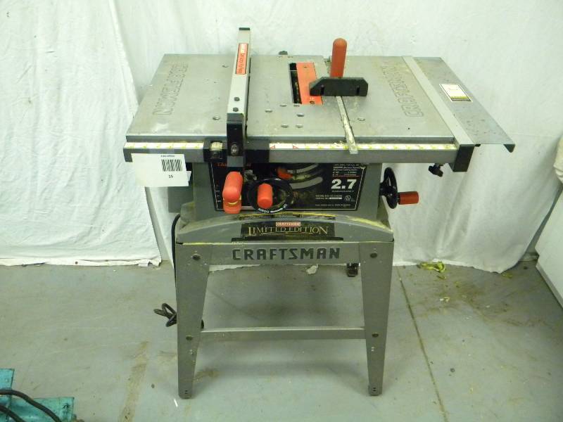 lot 15 image: Craftsman Table Saw