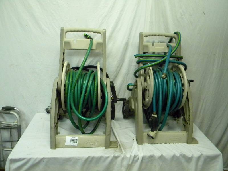 lot 174 image: Suncast Hose Reels and hoses