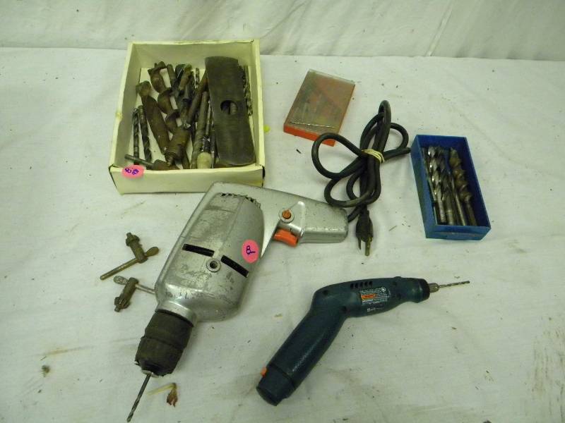 lot 185 image: Drill and Drill bit Lot
