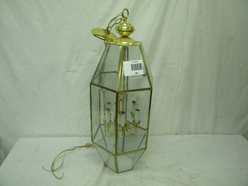 lot 188 image: Brass Chandelier