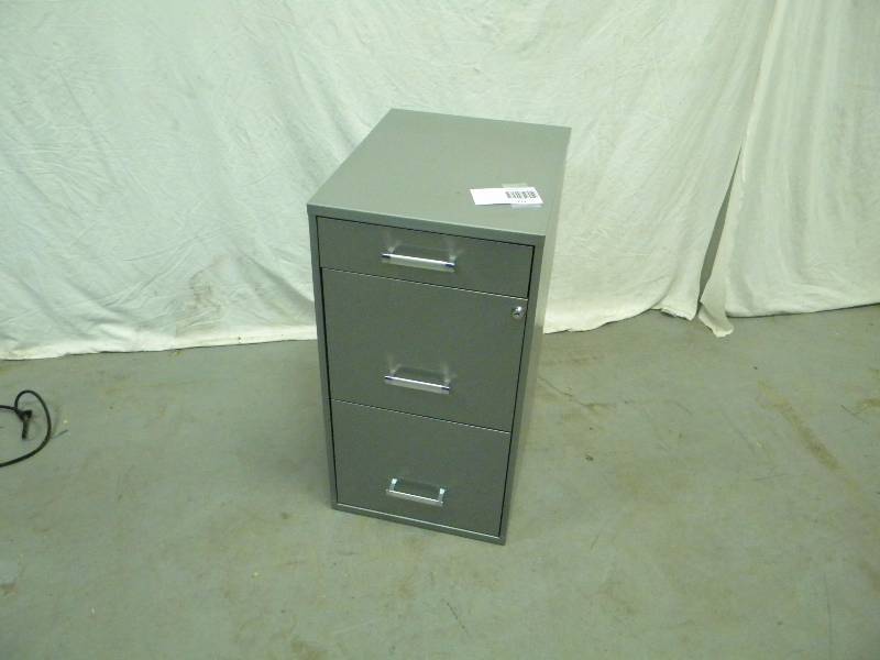 lot 219 image: 3 drawer filing cabinet