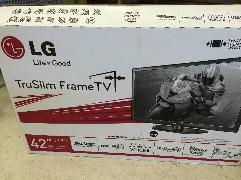 new lg pn4500  42 tru slim frame tv retail $399