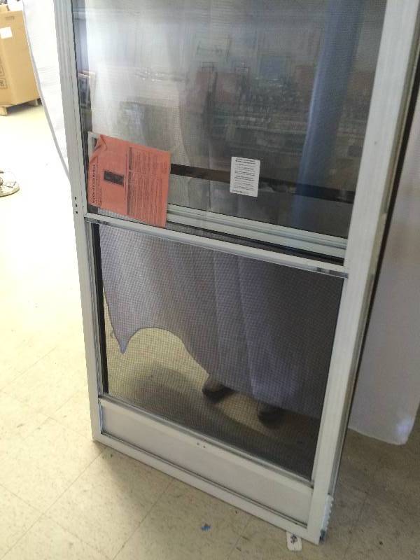 glass door and screen door