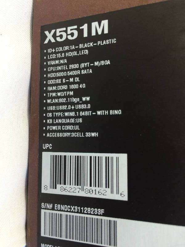 ASUS X551 15.6-inch Laptop