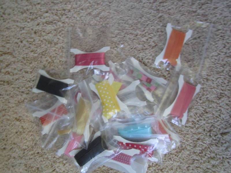 lot of 18 ribbon spools ...