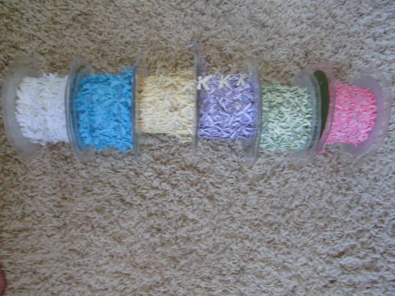 lot of 6 may arts easter themed rib...