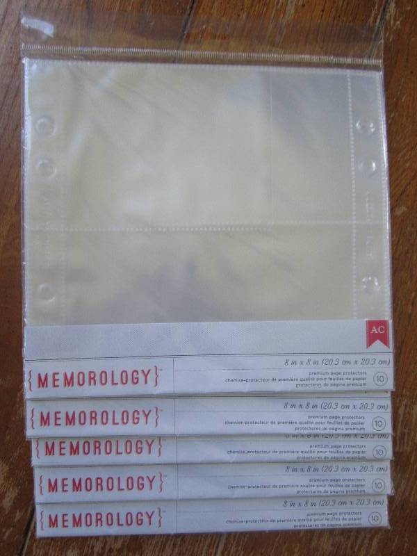 lot of 5 memorology 8in x 8in page ...