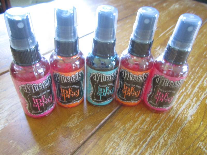 lot of 5 dylusions ink spray ...