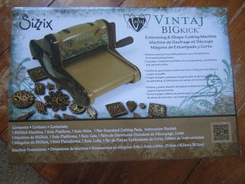 sizzix intaj Vintaj bigkick embossi...