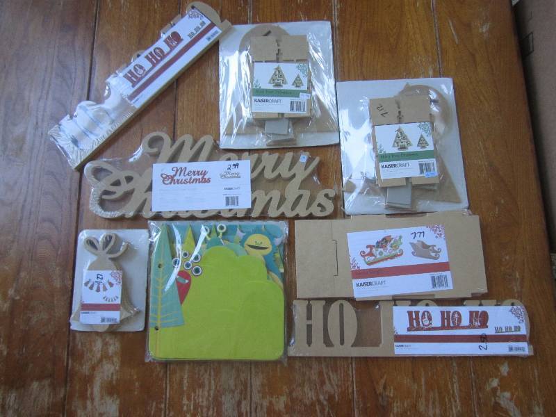 mixed lot of holiday kaisercraft wo...