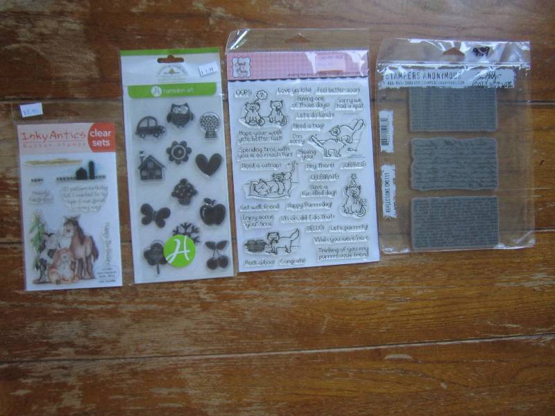 lot of 4 clear stamps ...