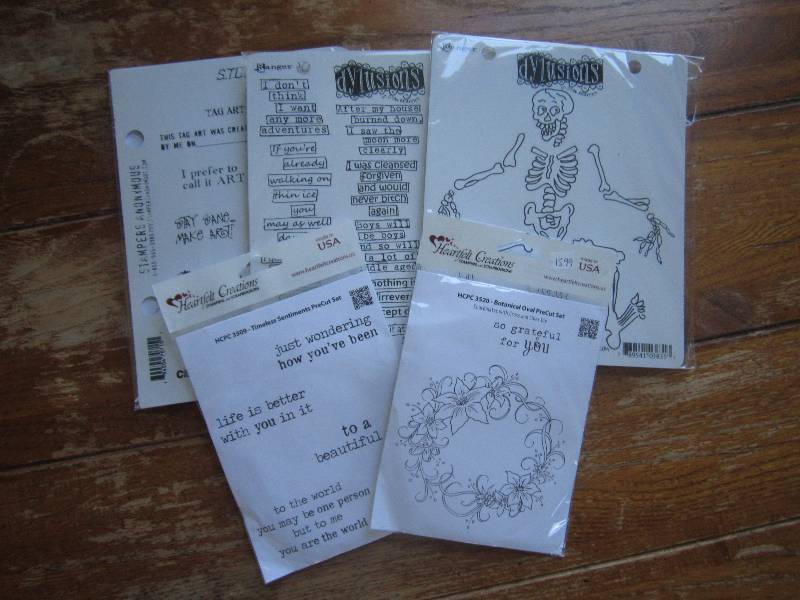lot of 5 heartfelt creations stampi...