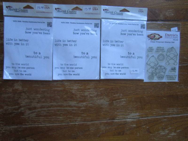 lot of 4 hearfelt creations stampin...