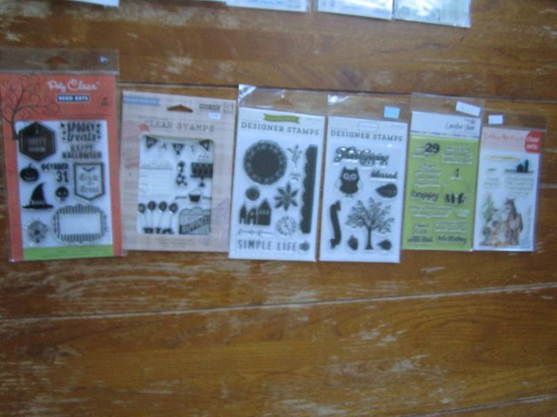 lot of 6 clear stamp sets ...